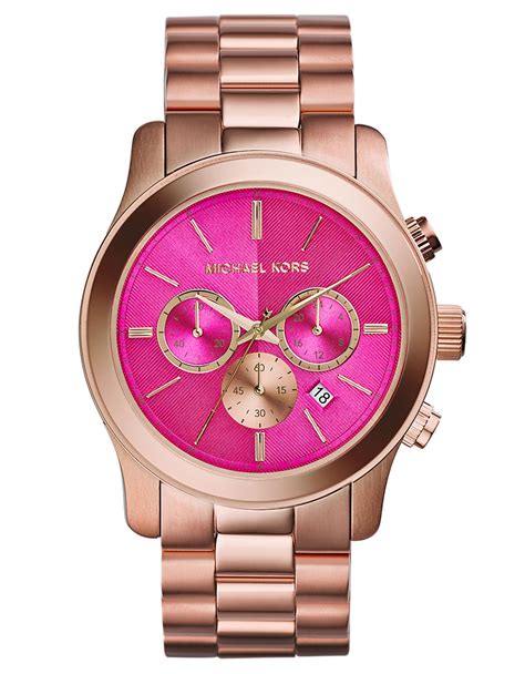 michael kors uhr rosa gold|michael kors rose gold watch.